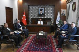 YÜKLENİCİ FİRMADAN VALİ USTAOĞLU’NA ZİYARET