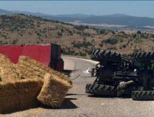 TAŞTEPE MEVKİİNDE TRAKTÖR KAZASI
