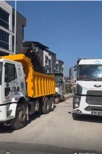 MEHMETEFENDİ CADDESİNDE SICAK ASFALT ÇALIŞMASI BAŞLADI