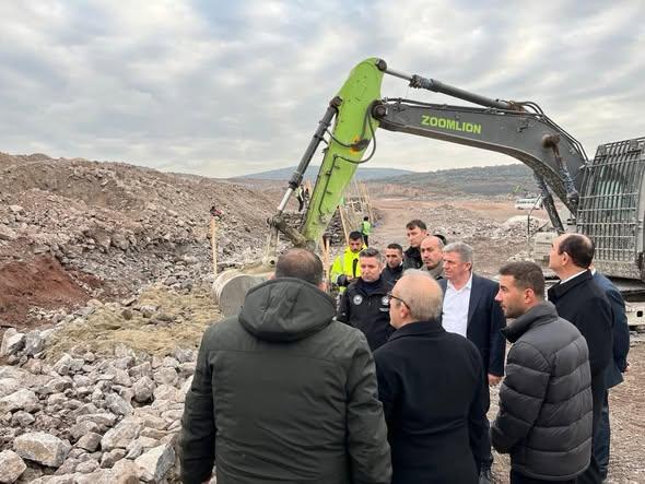 Gönen TDİOSB’de altyapı çalışmaları incelendi - 2